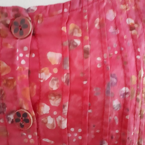 NWOT Coral Pink Cotton Sleeveless Summer Dress - Picture 2 of 5